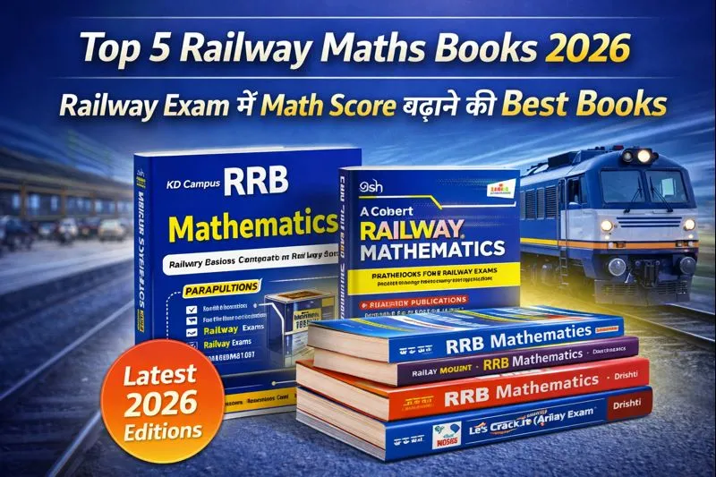 Top 5 Railway Maths Books 2026 – Railway Exam में Math Score बढ़ाने की Best Books