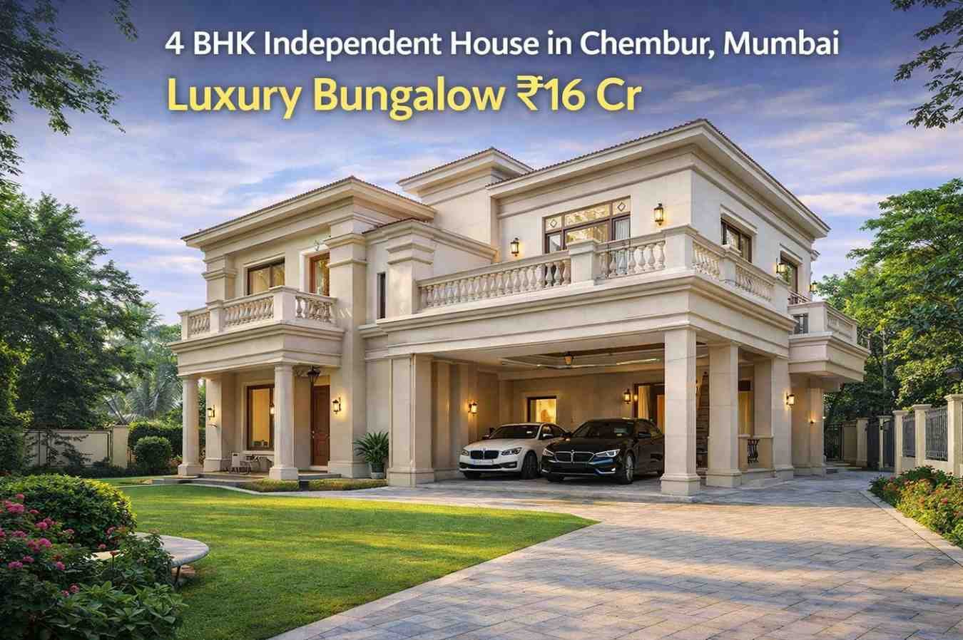 4 BHK Independent House in Chembur Mumbai– Luxury Bungalow ₹16 Cr